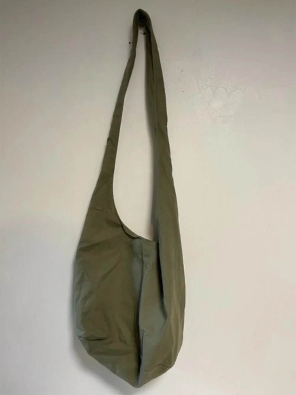 Olive Green Canvas Boho Shoulder Bag